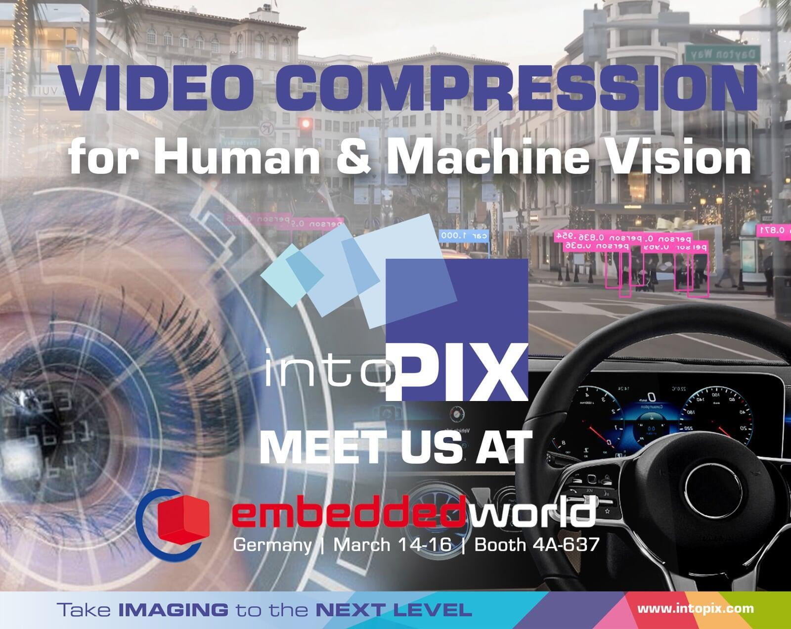 intoPIX는 Embedded World 2023에서 휴먼 및 머신 비전을 위한 혁신적인 이미지 처리 및 압축 솔루션을 선보입니다.